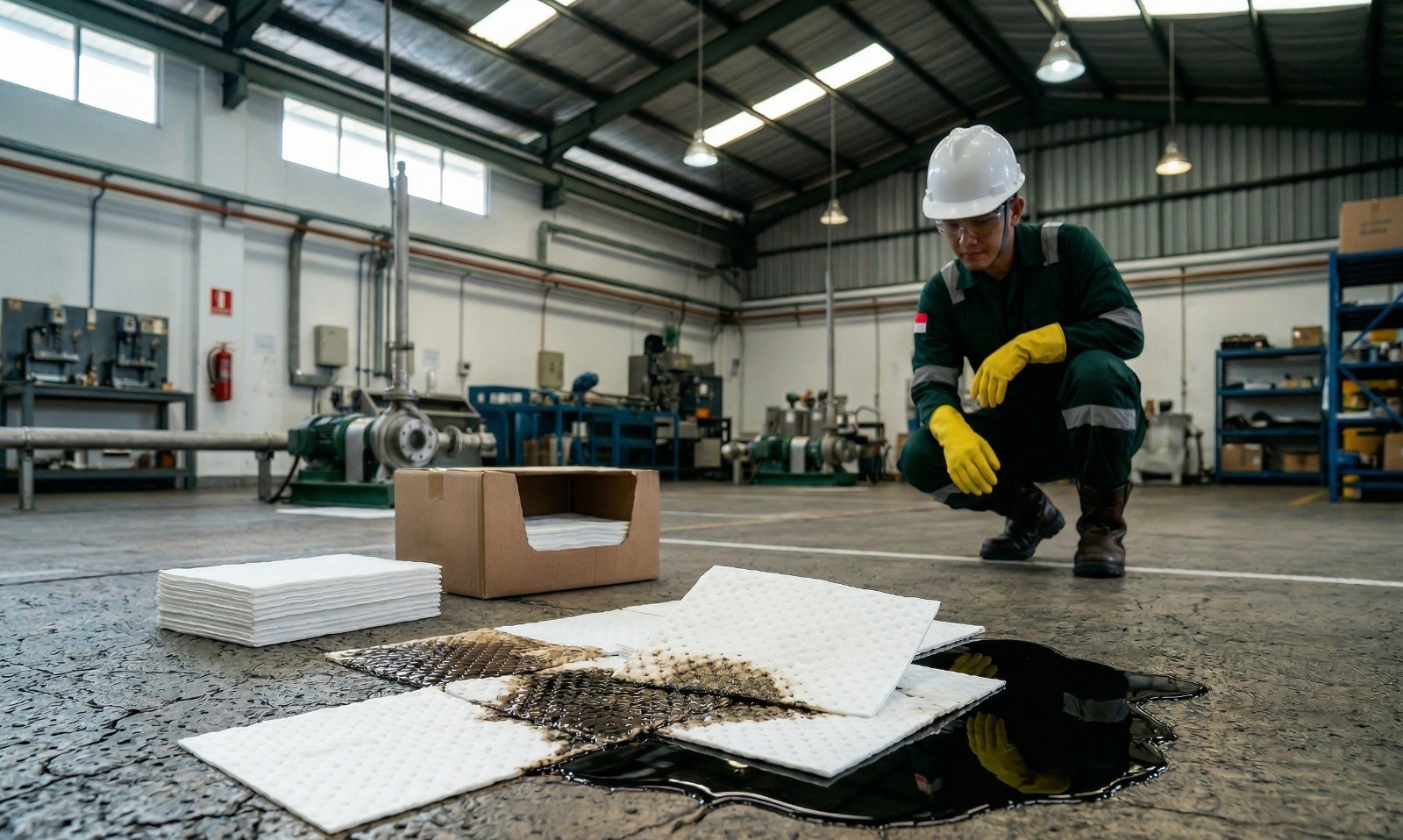 Perbedaan Oil Only, Universal, dan Chemical Absorbent untuk Industri